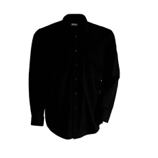 KARIBAN Férfi ing Kariban KA541 Men'S Long-Sleeved Cotton poplin Shirt -M, Black