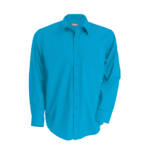 KARIBAN Férfi ing Kariban KA545 Jofrey > Long-Sleeved Shirt -M, Bright Turquoise