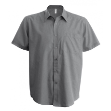 KARIBAN Férfi ing Kariban KA551 Ace - Short-Sleeved Shirt -2XL, Silver