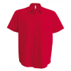 KARIBAN Férfi ing Kariban KA551 Ace - Short-Sleeved Shirt -3XL, Classic Red