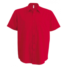 KARIBAN Férfi ing Kariban KA551 Ace - Short-Sleeved Shirt -3XL, Classic Red férfi ing