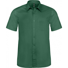 KARIBAN Férfi ing Kariban KA551 Ace - Short-Sleeved Shirt -4XL, Forest Green