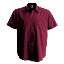 KARIBAN Férfi ing Kariban KA551 Ace - Short-Sleeved Shirt -4XL, Wine férfi ing