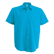 KARIBAN Férfi ing Kariban KA551 Ace - Short-Sleeved Shirt -L, Bright Turquoise férfi ing