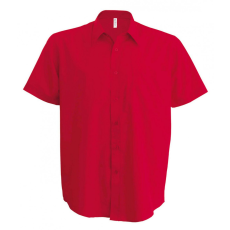 KARIBAN Férfi ing Kariban KA551 Ace - Short-Sleeved Shirt -L, Classic Red