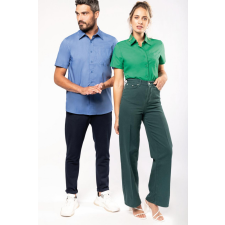 KARIBAN Férfi ing Kariban KA551 Ace - Short-Sleeved Shirt -S, Cobalt Blue férfi ing