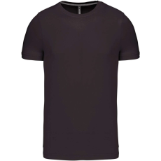 KARIBAN Férfi jersey rövid ujjú póló, Kariban KA356, Dark Grey-4XL