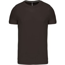 KARIBAN Férfi jersey rövid ujjú póló, Kariban KA356, Dark Khaki-4XL férfi póló