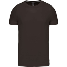 KARIBAN Férfi jersey rövid ujjú póló, Kariban KA356, Dark Khaki-M