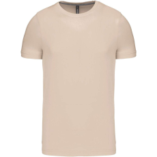 KARIBAN Férfi jersey rövid ujjú póló, Kariban KA356, Light Sand-S