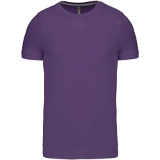 KARIBAN Férfi jersey rövid ujjú póló, Kariban KA356, Purple-3XL