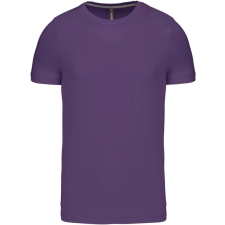 KARIBAN Férfi jersey rövid ujjú póló, Kariban KA356, Purple-S férfi póló