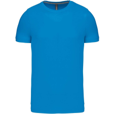 KARIBAN Férfi jersey rövid ujjú póló, Kariban KA356, Tropical Blue-4XL férfi póló