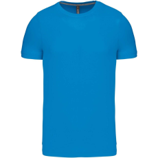 KARIBAN Férfi jersey rövid ujjú póló, Kariban KA356, Tropical Blue-S