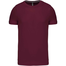 KARIBAN Férfi jersey rövid ujjú póló, Kariban KA356, Wine-2XL