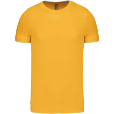 KARIBAN Férfi jersey rövid ujjú póló, Kariban KA356, Yellow-2XL
