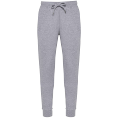 KARIBAN férfi jogging alsó organikus pamutból KA758, Oxford Grey-S