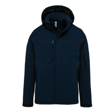 KARIBAN Férfi kapucnis, bélelt softshell kabát, Kariban KA650, Navy-M férfi kabát, dzseki