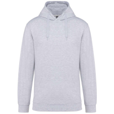 KARIBAN Férfi kapucnis pulóver, Kariban KA476, Ash Heather-S férfi pulóver, kardigán