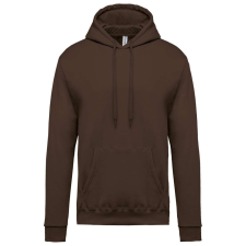 KARIBAN Férfi kapucnis pulóver, Kariban KA476, Chocolate-XL férfi pulóver, kardigán