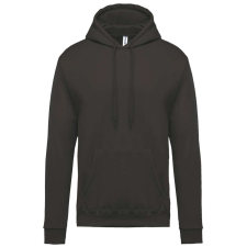 KARIBAN Férfi kapucnis pulóver, Kariban KA476, Dark Grey-M férfi pulóver, kardigán