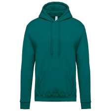 KARIBAN Férfi kapucnis pulóver, Kariban KA476, Emerald Green-M férfi pulóver, kardigán