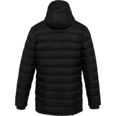 KARIBAN Férfi kapucnis steppelt kabát, Kariban KA6128, Black-L