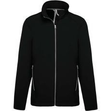 KARIBAN Férfi két rétegű softshell dzseki, Kariban KA424, Black-3XL