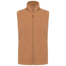 KARIBAN Férfi LUCA polár mellény, Kariban KA913, Camel Heather-3XL férfi mellény