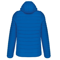 KARIBAN Férfi meleg és ultrakönnyű kapucnis bélelt kabát , Kariban KA6110, Light Royal Blue-S