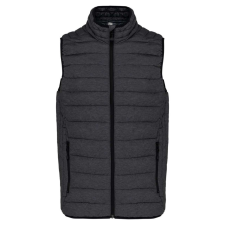 KARIBAN Férfi mellény ultrakönnyű, Kariban KA6113, Marl Dark Grey-3XL férfi mellény
