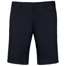 KARIBAN Férfi mosott hatású bermuda, Kariban KA750, Dark Navy-44