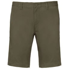 KARIBAN Férfi mosott hatású bermuda, Kariban KA750, Light Khaki-52