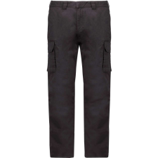 KARIBAN férfi oldalzsebes sztrecs nadrág KA744, Dark Grey-50 munkaruha