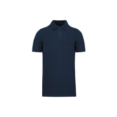 KARIBAN Férfi organikus férfi piké pamut póló, Kariban KA2025, Navy-2XL