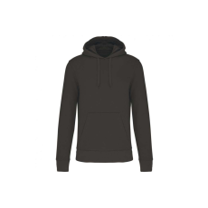 KARIBAN Férfi organikus kapucnis pulóver, Kariban KA4027, Dark Grey-3XL