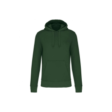 KARIBAN Férfi organikus kapucnis pulóver, Kariban KA4027, Forest Green-3XL