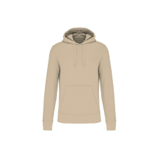 KARIBAN Férfi organikus kapucnis pulóver, Kariban KA4027, Light Sand-2XL férfi pulóver, kardigán