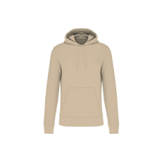 KARIBAN Férfi organikus kapucnis pulóver, Kariban KA4027, Light Sand-5XL
