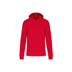 KARIBAN Férfi organikus kapucnis pulóver, Kariban KA4027, Red-3XL
