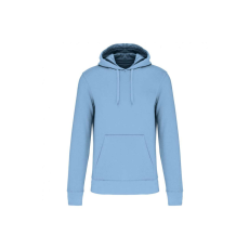 KARIBAN Férfi organikus kapucnis pulóver, Kariban KA4027, Sky Blue-5XL