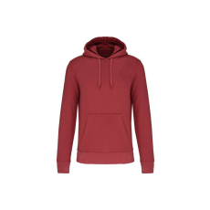 KARIBAN Férfi organikus kapucnis pulóver, Kariban KA4027, Terracotta Red-4XL