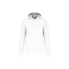 KARIBAN Férfi organikus kapucnis pulóver, Kariban KA4027, White-3XL