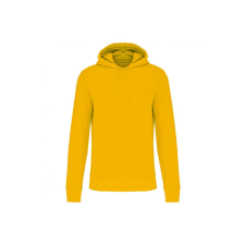 KARIBAN Férfi organikus kapucnis pulóver, Kariban KA4027, Yellow-3XL férfi pulóver, kardigán