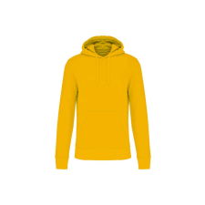KARIBAN Férfi organikus kapucnis pulóver, Kariban KA4027, Yellow-5XL férfi pulóver, kardigán