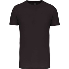KARIBAN Férfi organikus rövid ujjú póló, Kariban KA3025IC, Dark Grey-XL férfi póló
