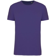 KARIBAN Férfi organikus rövid ujjú póló, Kariban KA3025IC, Deep Purple-XL