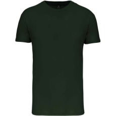 KARIBAN Férfi organikus rövid ujjú póló, Kariban KA3025IC, Forest Green-S