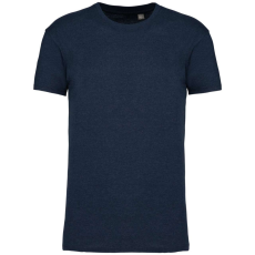 KARIBAN Férfi organikus rövid ujjú póló, Kariban KA3025IC, French Navy Heather-2XL