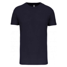KARIBAN Férfi organikus rövid ujjú póló, Kariban KA3025IC, Navy-5XL